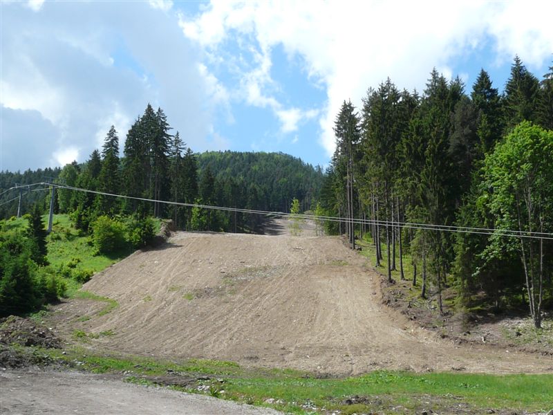 Výstavba nové sjezdovky SKIPARK